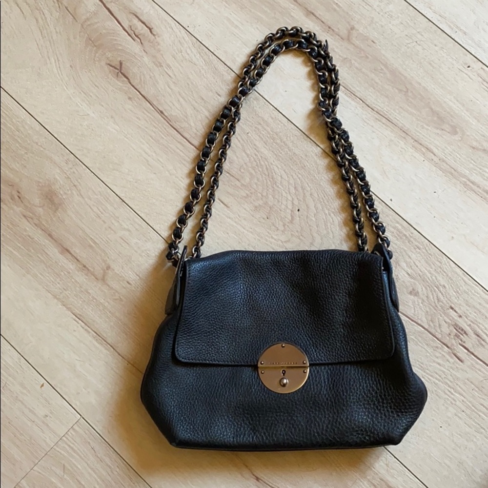 Marc Jacobs black leather shoulder bag